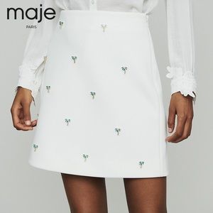 Maje Palm Tree Skirt